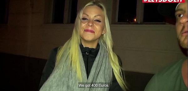  LETSDOEIT - Julia Parker - Czech Blondie Bangs On The Van For Some Cash To Spend At A Party